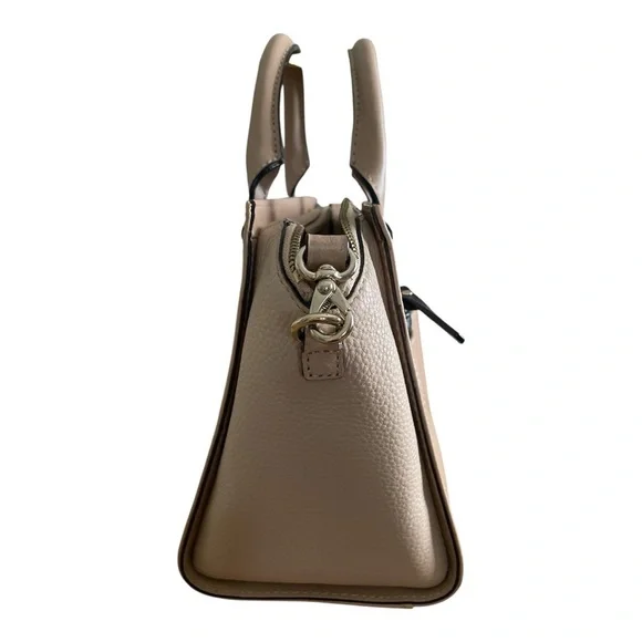 Kate Spade Mini Bernadine Hadley Satchel Tan Leather Handbag w/Crossbody Strap - Picture 3 of 10